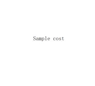 Sample Cost