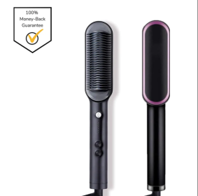 Beard Straightener for Men Heating Comb Straightener Smoothing Iron Straightening Brush 2 In 1 Hair Straightener and Curler