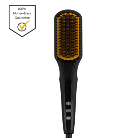 Professional Hair Straightener Brush Electric Hot Comb Negative Ion Hair Iron Straightening Brush Men Beard Straightener Beard Comb