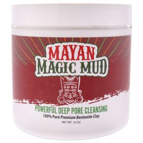 Powerful Deep Pore Cleansing Sodium Bentonite Clay by Mayan Magic Mud for Unisex - 16 oz Cleanser