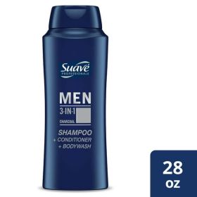 Suave Professionals 3-in-1 Shampoo;  Conditioner & Body Wash for Men;  28 fl oz