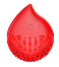 Electric facial cleaner (Color: Red)