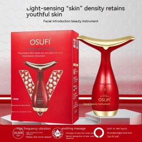 Three-dimensional Lifting And Tightening Electric Beauty Instrument (Option: Ouyufei Red)