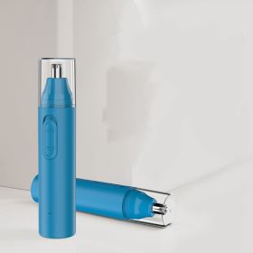 New Electric Nose Hair Trimmer Grade High Speed Motor (Option: Peacock Blue-USB Charging)