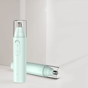 New Electric Nose Hair Trimmer Grade High Speed Motor (Option: Mint Green-USB Charging)