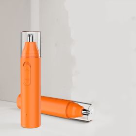 New Electric Nose Hair Trimmer Grade High Speed Motor (Option: Fruit Orange-USB Charging)