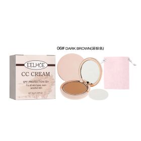 Skin Protection Lightweight Breathable Durable Not Easy To Makeup Natural Concealing And Setting Makeup Powder (Option: Dark Brown)