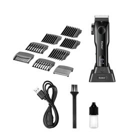New Haircut With Base Clippers LED LCD Digital Display Hair Clipper (Option: 18x5CM)