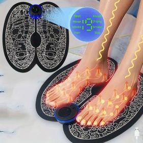 USB Rechargeable Foot Massager Mat - Relax and Rejuvenate Your Feet with Leg Circulation and Massage - Perfect Gift for Parents, Wife, and Husband (Color: New Black (rechargeable))