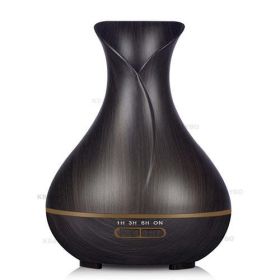 400ml Aroma Essential Oil Diffuser Ultrasonic Air (Color: Dark Wood)