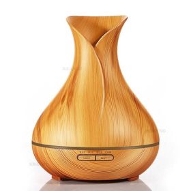 400ml Aroma Essential Oil Diffuser Ultrasonic Air (Color: Light Wood)