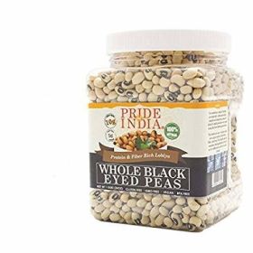 Pride Of India - Indian Whole Black Eyed Peas - Protein & Fiber Rich Lobiya (size: 1.5 LB)